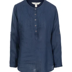 Messina Women's Long Sleeve Linen Blouse