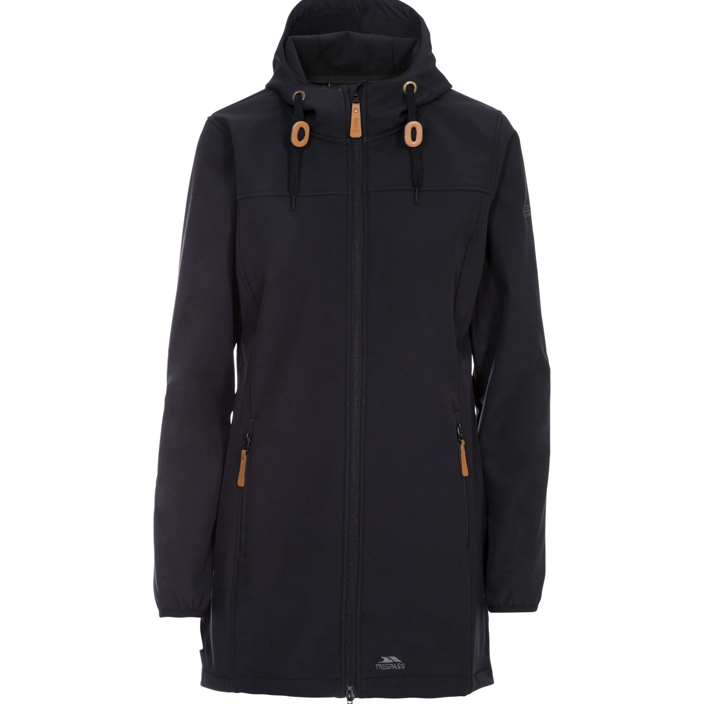 Trepass Womens Softshell Jacket Long Hooded Kristy