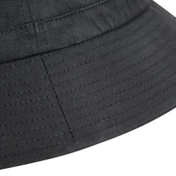 Trespass Adults Bucket Hat Black Inner Check Detail Waxy