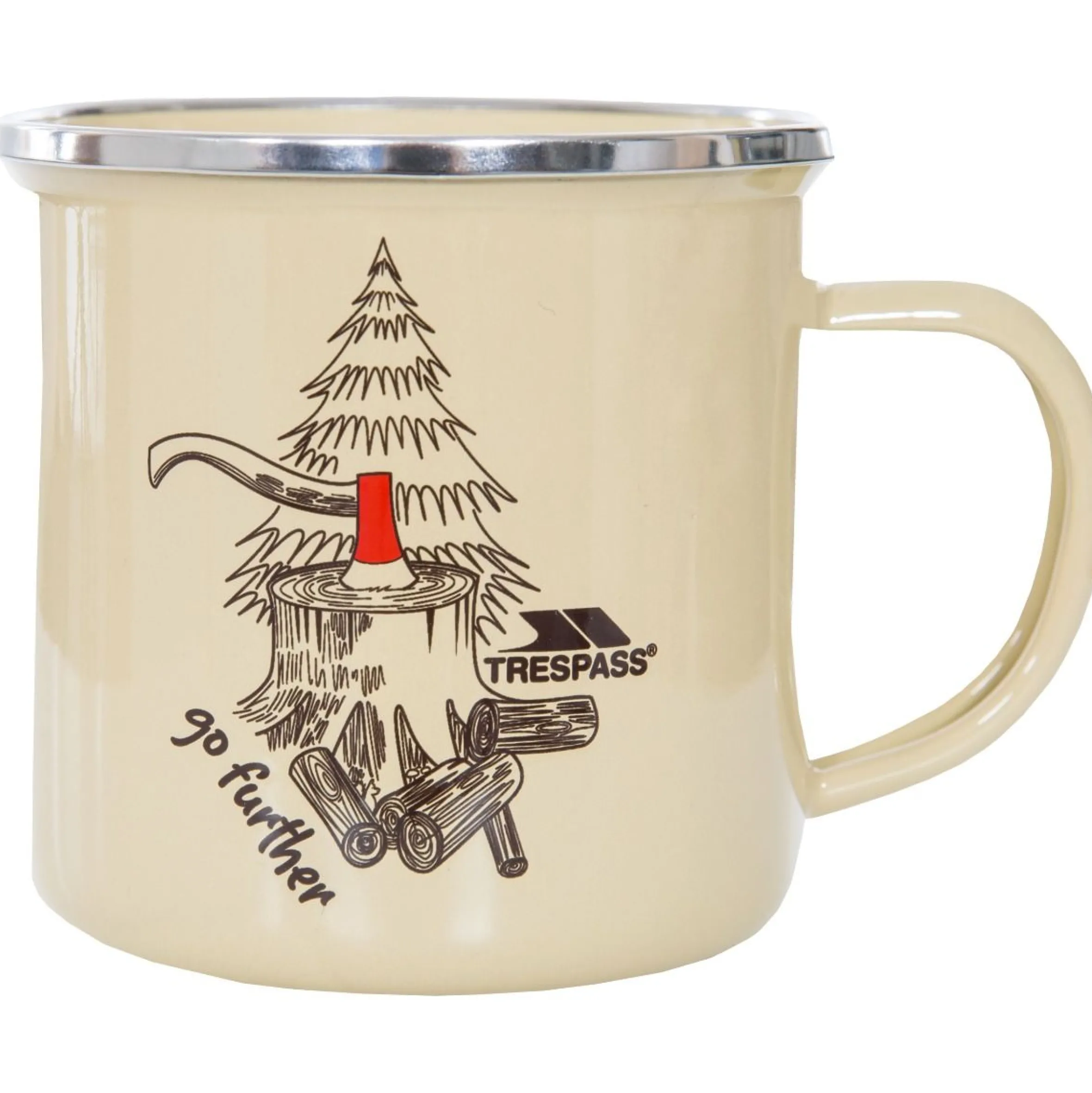 Trespass Camping Graphic Enamel Mug Elma