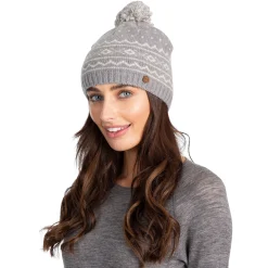 Trespass DLX Unisex Knitted Bobble Hat Holbray