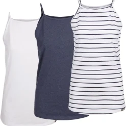 TRESPASS FEMALE VEST TOP (3 PACK SET) TRINITY