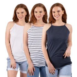 TRESPASS FEMALE VEST TOP (3 PACK SET) TRINITY