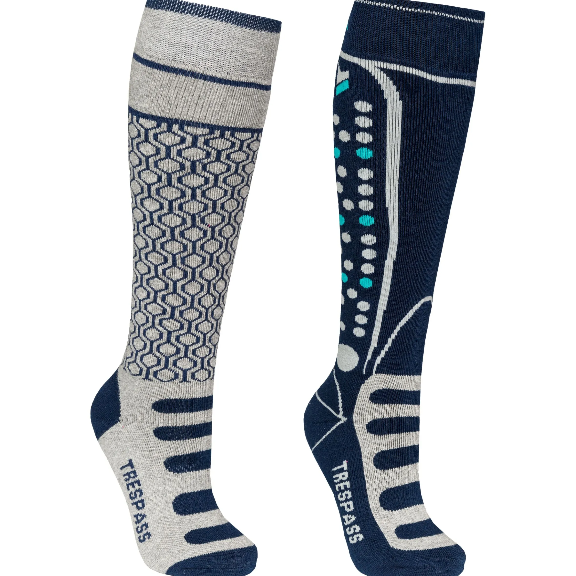 Trespass Kids' Ski Socks 2 Pack Concave