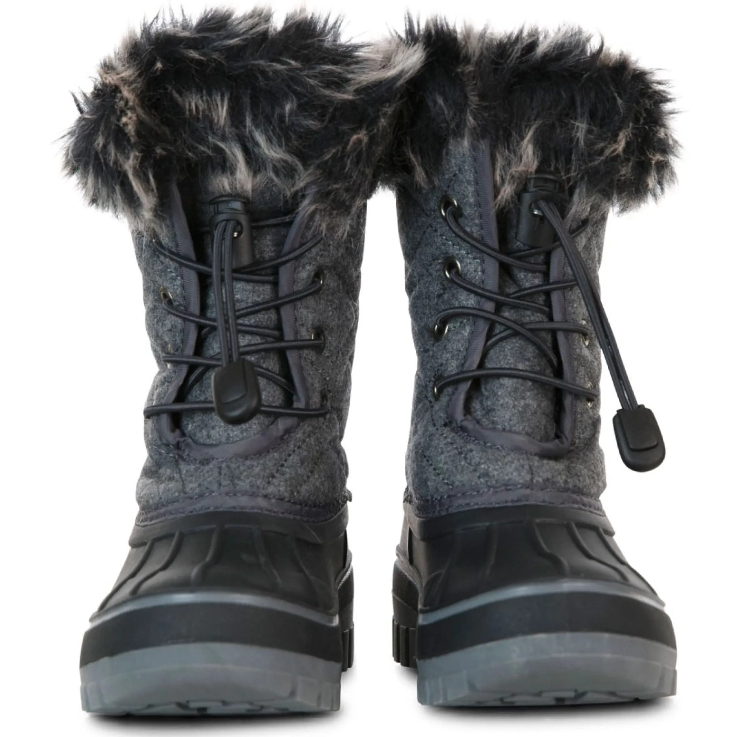 Trespass Kids Snow Boots Waterproof Fleece Lined Aine