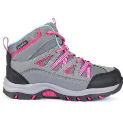 Trespass Kids Walking Boots Waterproof Mid Cut Gillon II