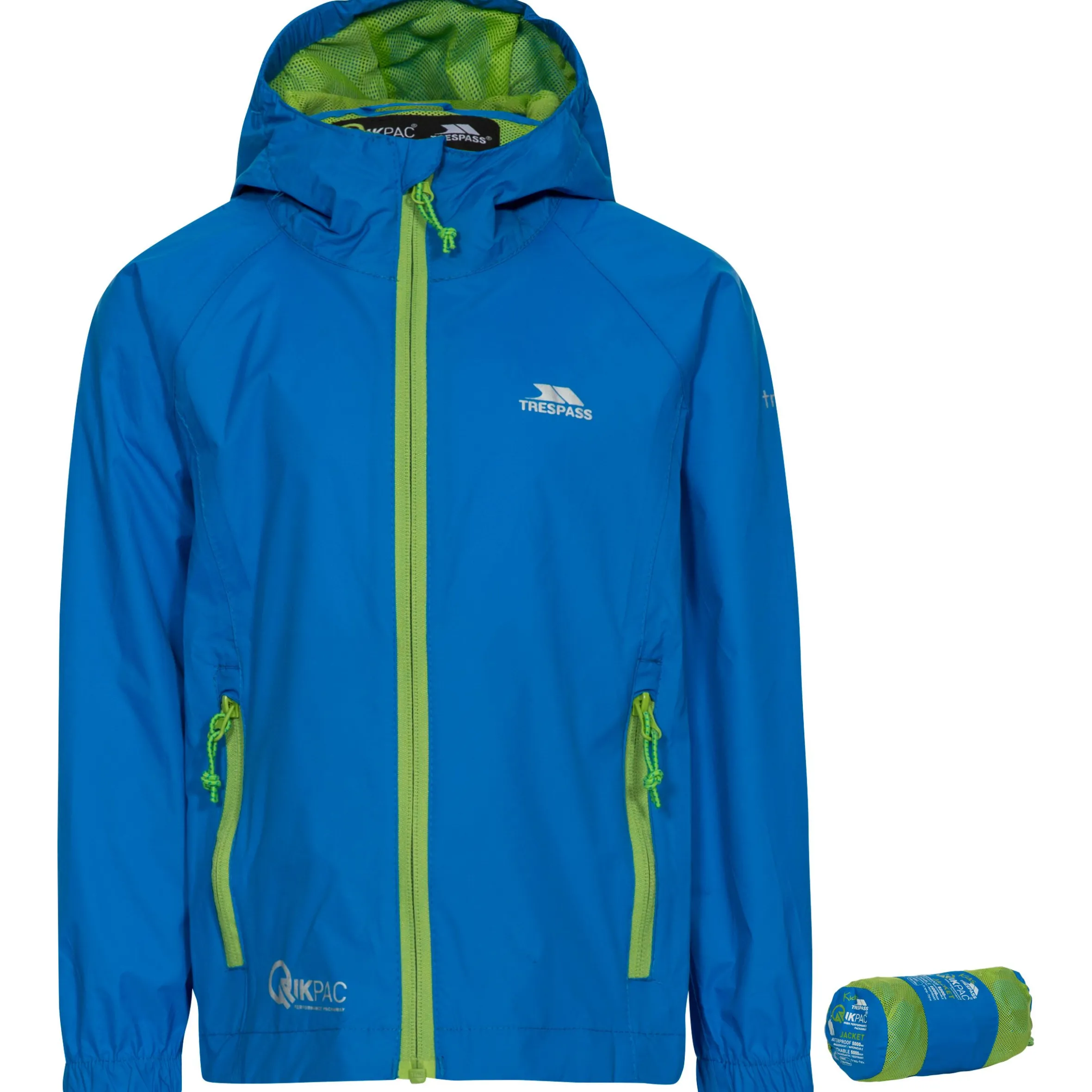 Trespass Kids' Waterproof Packaway Jacket Qikpac