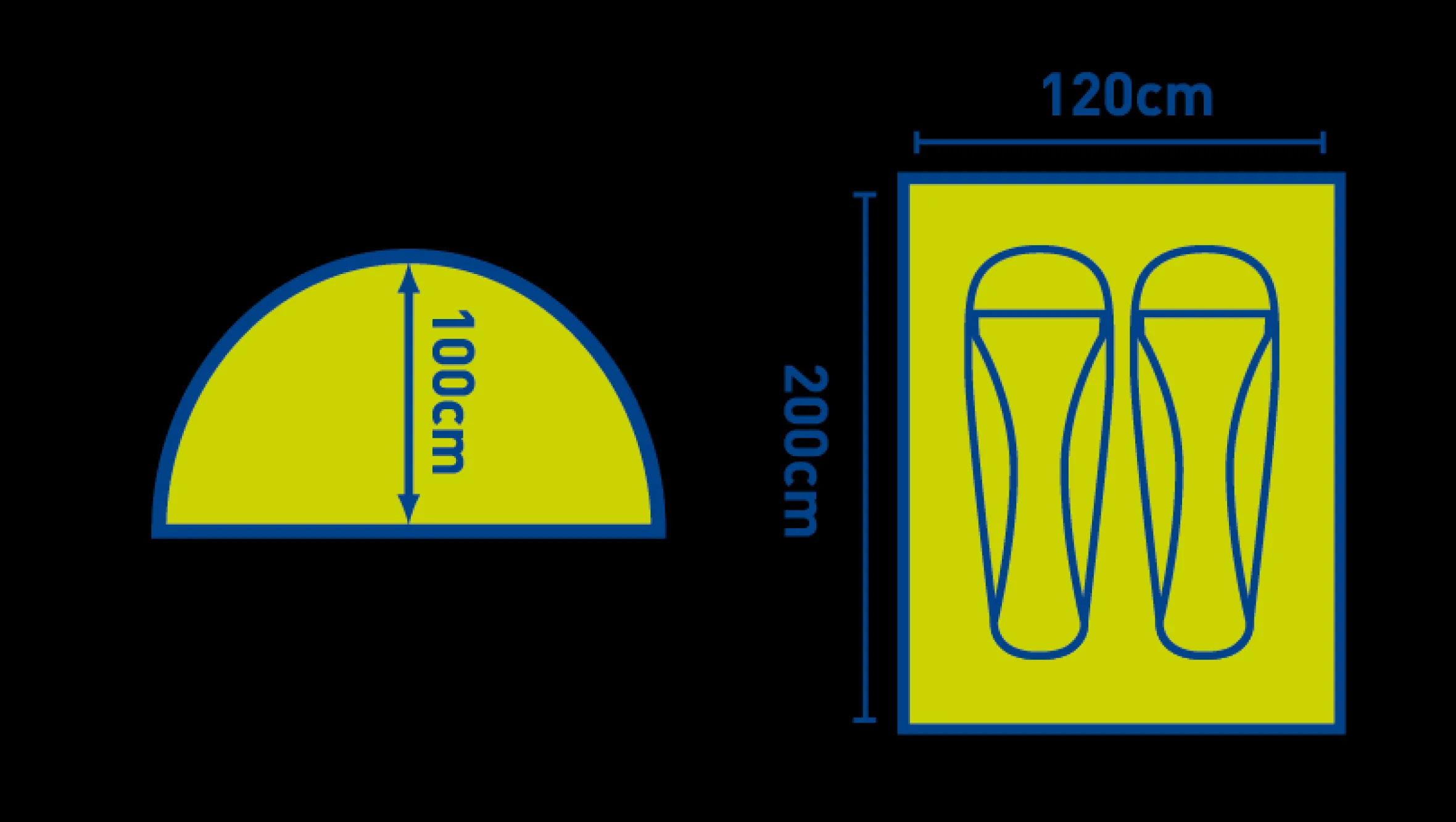 Trespass Lightweight 2 Man Tent Beatnik