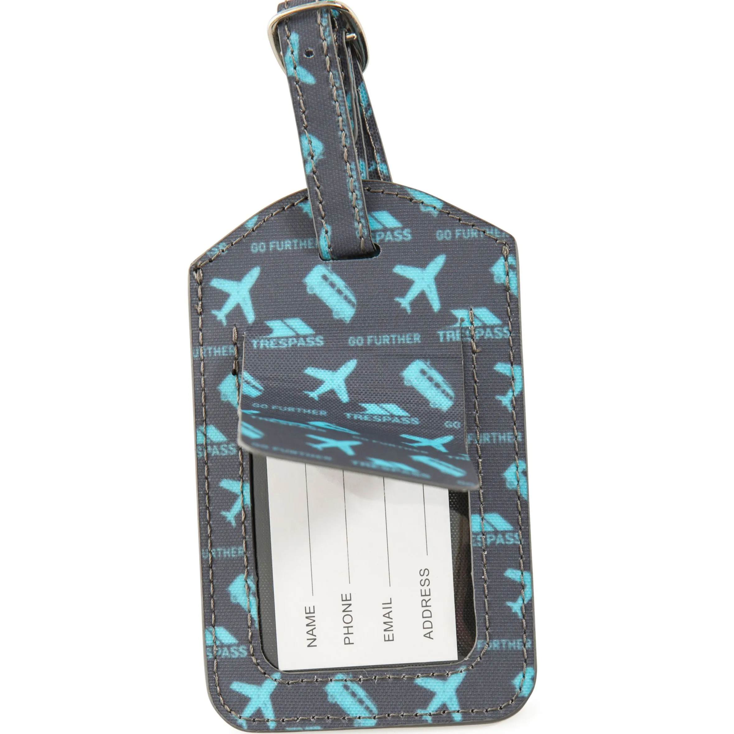 Trespass Luggage Tag with Security Flap