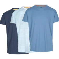 TRESPASS MALE T-SHIRT (3 PACK SET) TRIPLEX