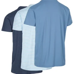 TRESPASS MALE T-SHIRT (3 PACK SET) TRIPLEX