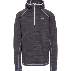 Trespass Men's 1/2 Zip Hooded Fleece Shale