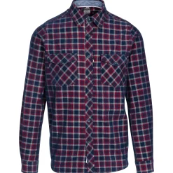 Trespass Mens Checked Shirt Cotton Corduroy Byworthytown