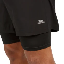 Trespass Men's Dual Layer Active Shorts Patterson