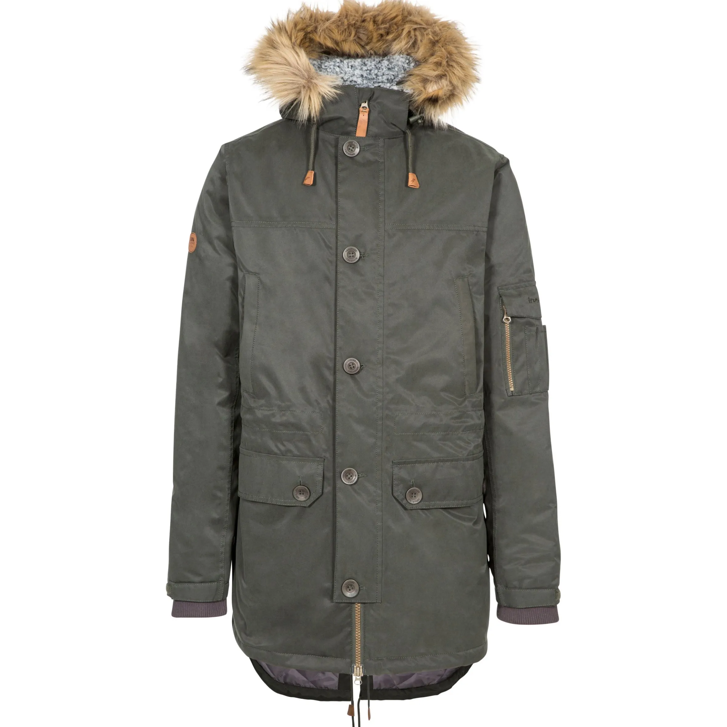 Trespass Mens Parka Jacket Waterproof Padded Pyworthy