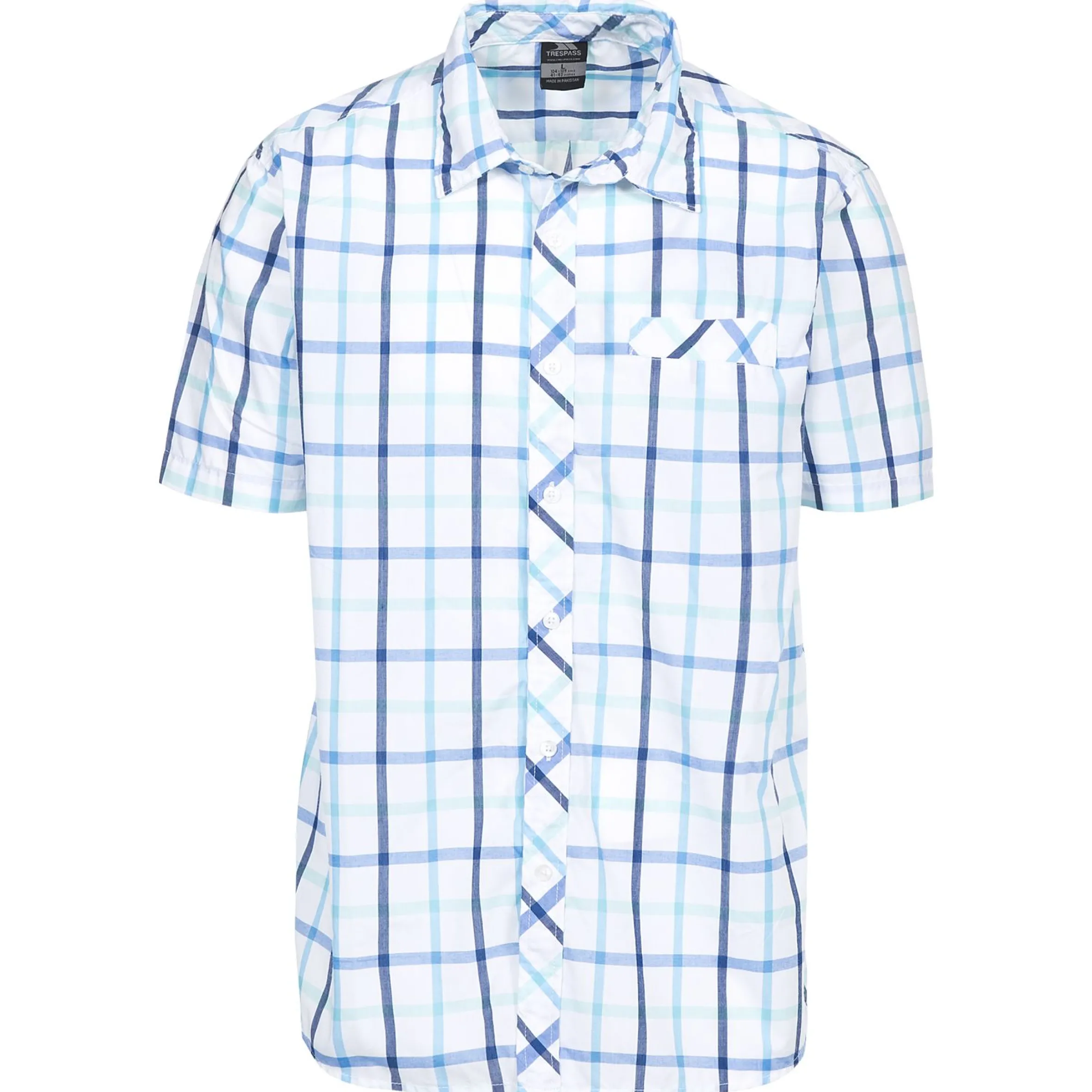 Trespass Men's Short Sleeve Checked Shirt Arviat