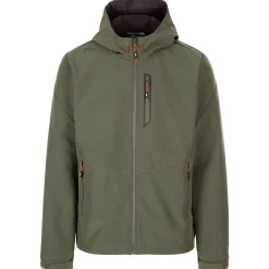 Trespass Mens Softshell Jacket Zip Pockets Chin Guard Marlon
