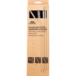Trespass Stainless Steel Straws 8 Pack Foreverstraw