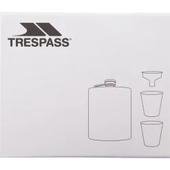 Trespass Steel Hip Flask Set Stainless