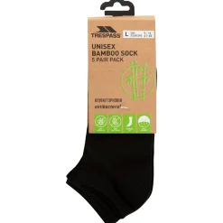 Trespass Unisex Antibacterial Trainer Socks Orbital