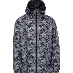 Trespass Unisex Printed Waterproof Packaway Jacket Qikpac