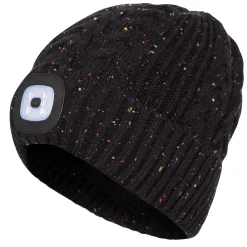 Trespass Unisex Rechargeable LED Beanie Hat Dazzle