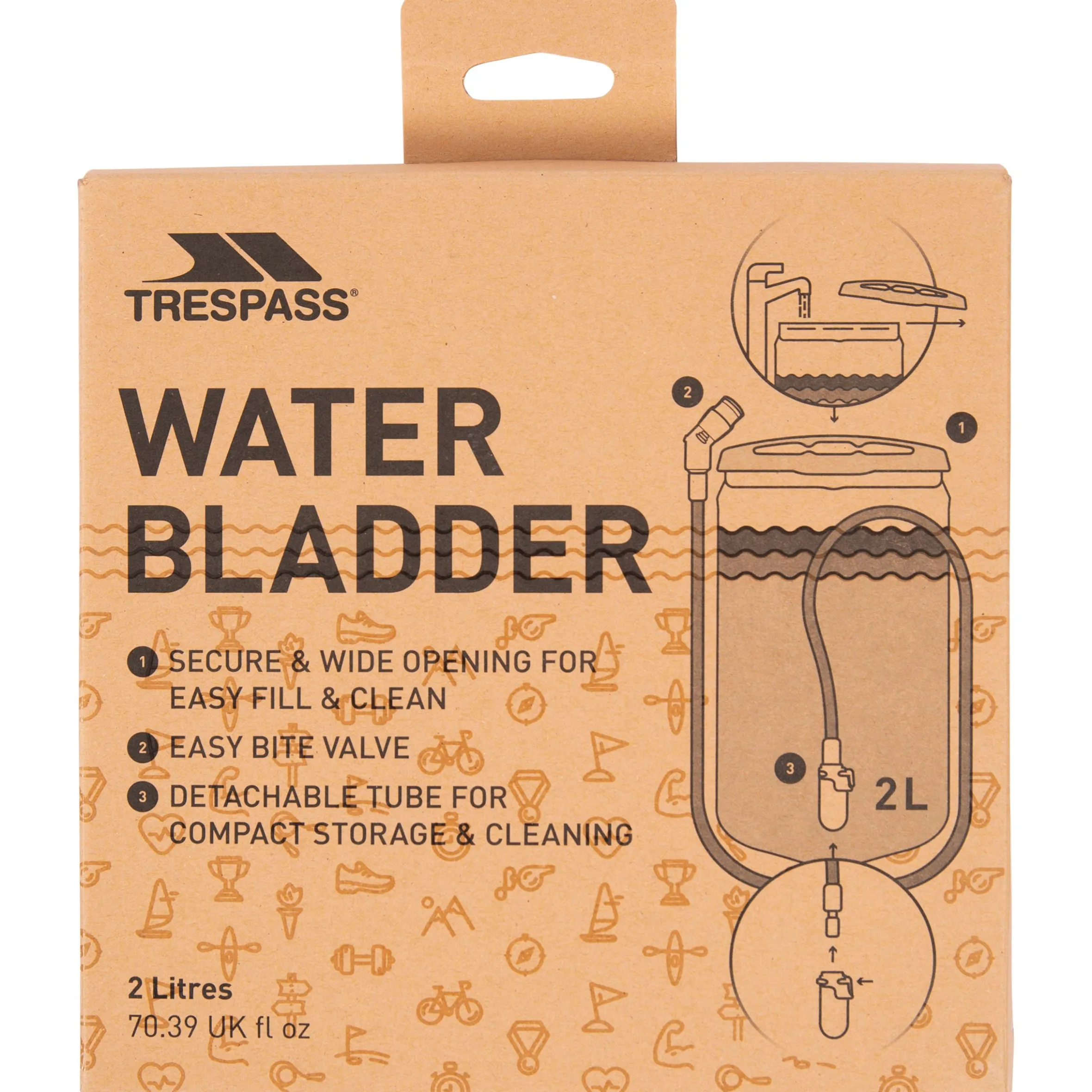 Trespass Water Bladder 2L Quenched