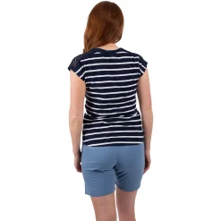 Trespass Women's Casual Short Sleeve Stripe T-Shirt Moor