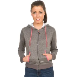 Trespass Womens Full Zip Insulated Fleece Hoodie Revel