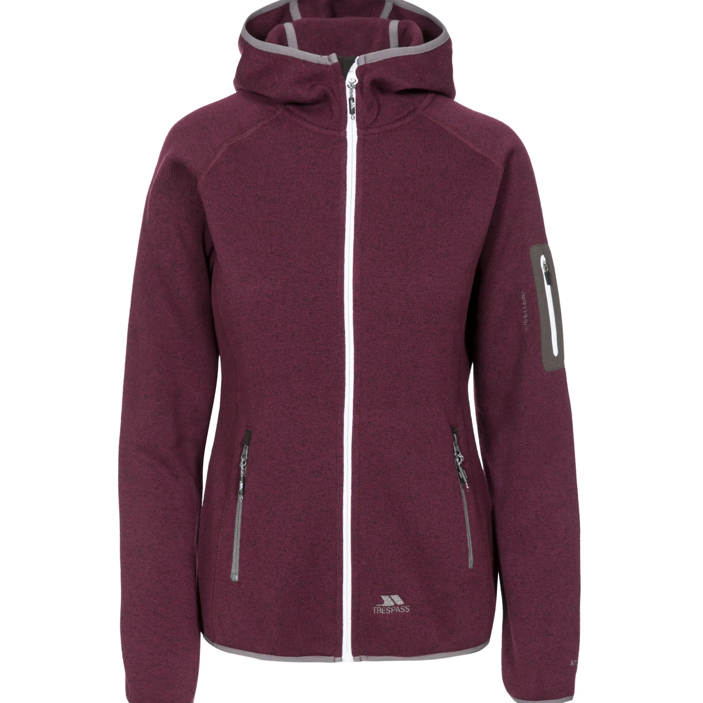 Trespass Womens Full Zip Fleece Hoodie Mona Lisa