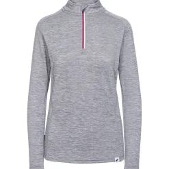 Trespass Womens Long Sleeve Top 1/4 Zip Knitted Freya