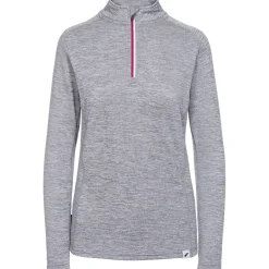 Trespass Womens Long Sleeve Top 1/4 Zip Knitted Freya