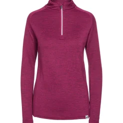 Trespass Womens Long Sleeve Top 1/4 Zip Knitted Freya