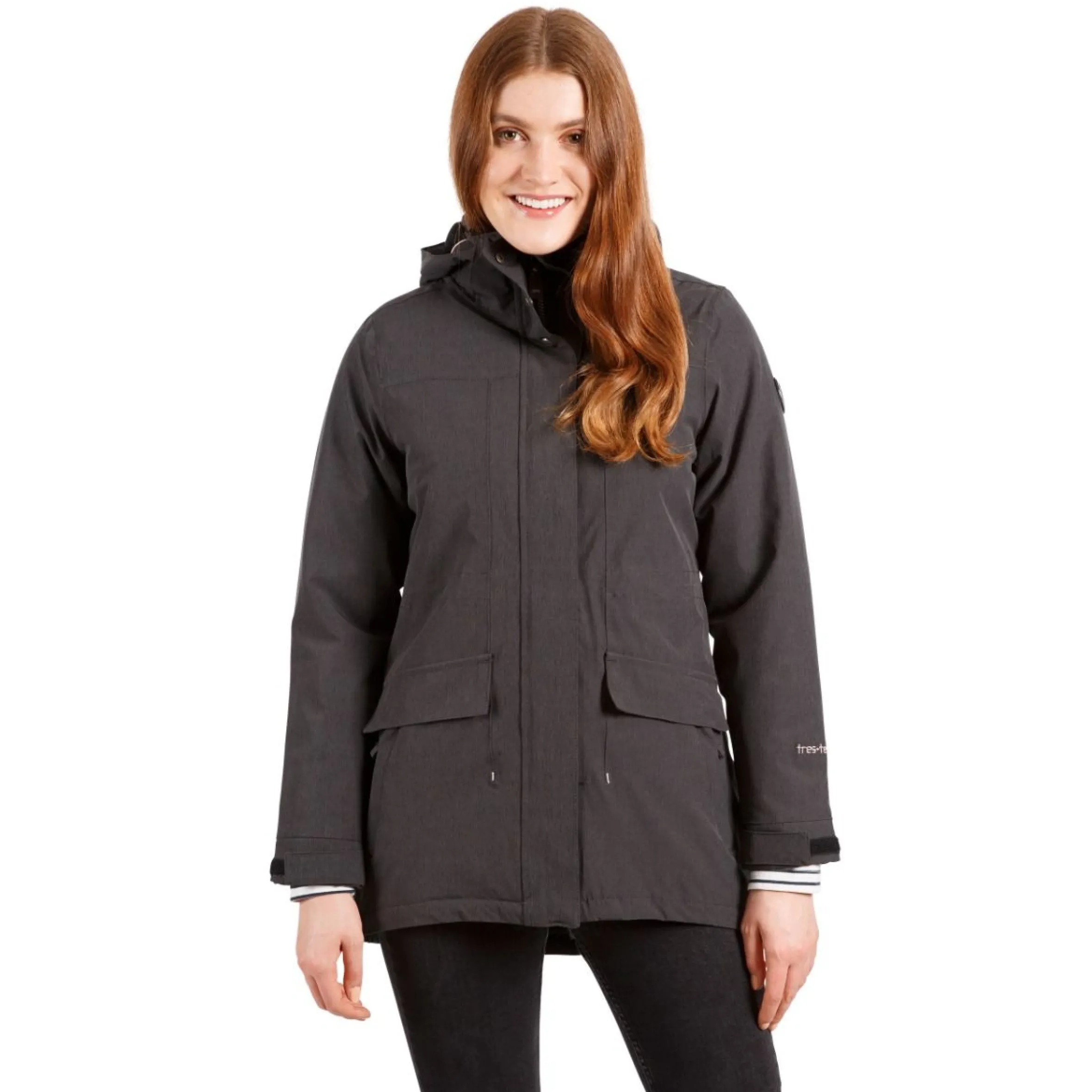 Trespass Womens Waterproof Parka Jacket Reveal