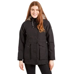 Trespass Womens Waterproof Parka Jacket Caption