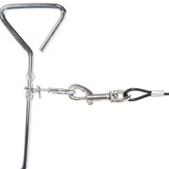 Trespaws Dog Tie Out Stake with Cable Tether