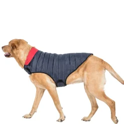 Trespaws Large Quilted Reversible Packaway Dog Jacket in Flint Kimmi