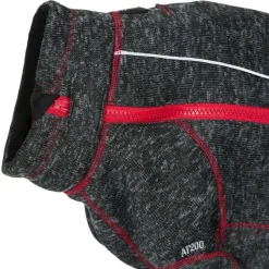 Trespaws Large Windproof Dog Fleece AT300 in Black Melange Boomer