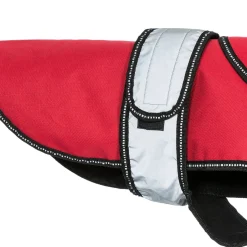 Trespaws Medium 2 in 1 Fleece Lined Waterproof Dog Coat in Red Duke