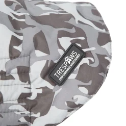 Trespaws Medium Camo Dog Printed Raincoat in Grey Charly