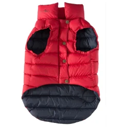 Trespaws Medium Down Dog Jacket in Red Dogby