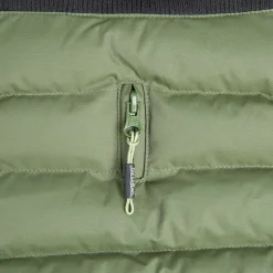 Trespaws Medium Eco Friendly Dog Puffer Jacket in Khaki Lloyd