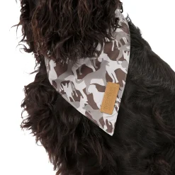 Trespaws M/XL Dog Insect Repellent Bandana in Grey Camo Alpha