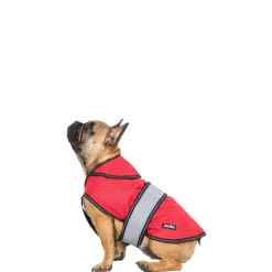 Trespaws Small 2 in 1 Fleece Lined Waterproof Dog Coat in Red Duke