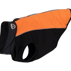 Trespaws Small Dog Jacket Beedle - Black & Burnt Orange