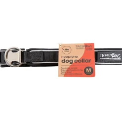 Trespaws Small Reflective Soft Touch Dog Collar in Black Keira