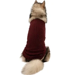 Trespaws XL Dog Jumper Snowhound Merlot