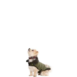 Trespaws XXS Eco Friendly Dog Puffer Jacket in Khaki Lloyd